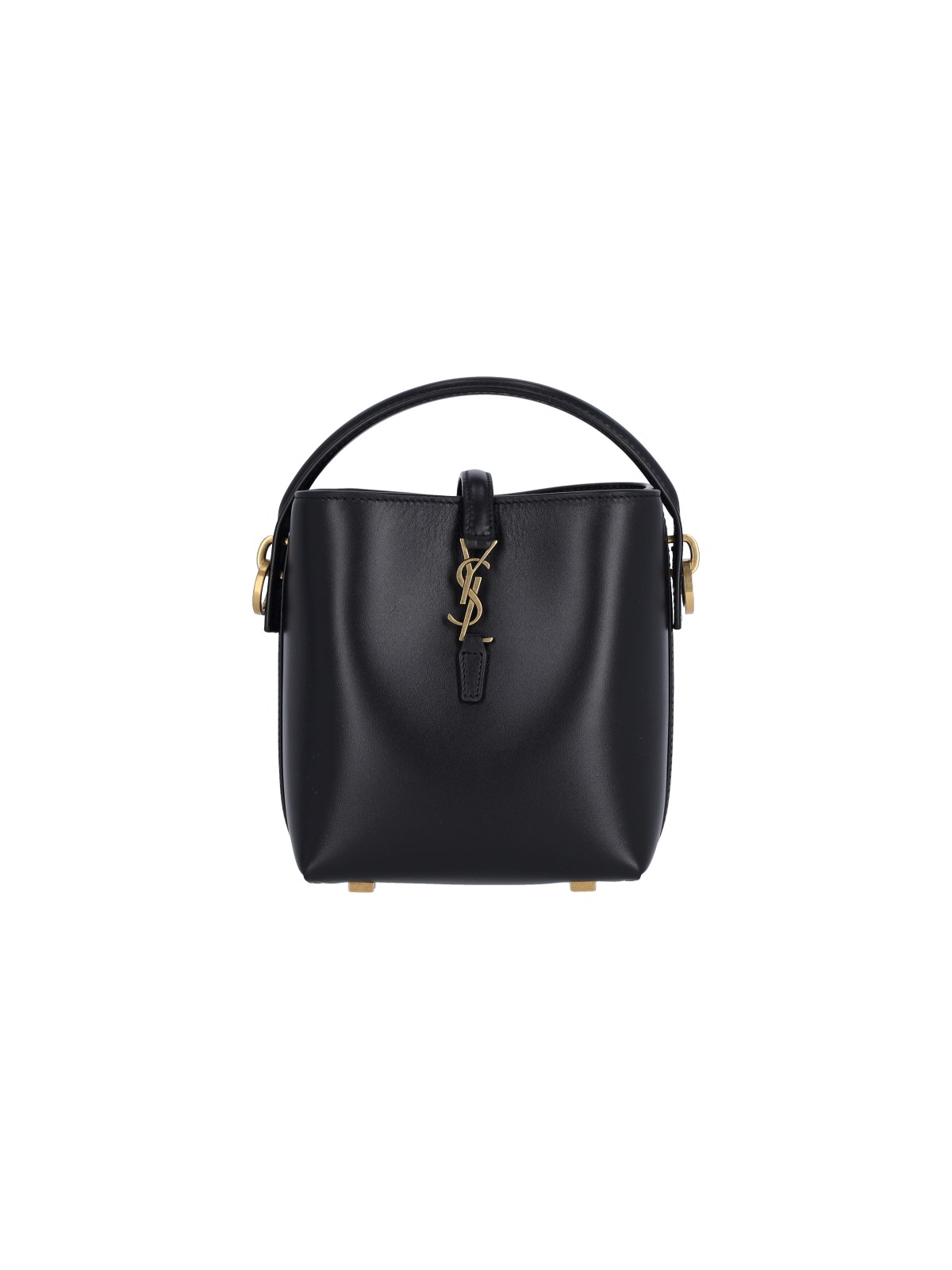 Shop Saint Laurent 'le 37' Mini Bucket Bag In Black  