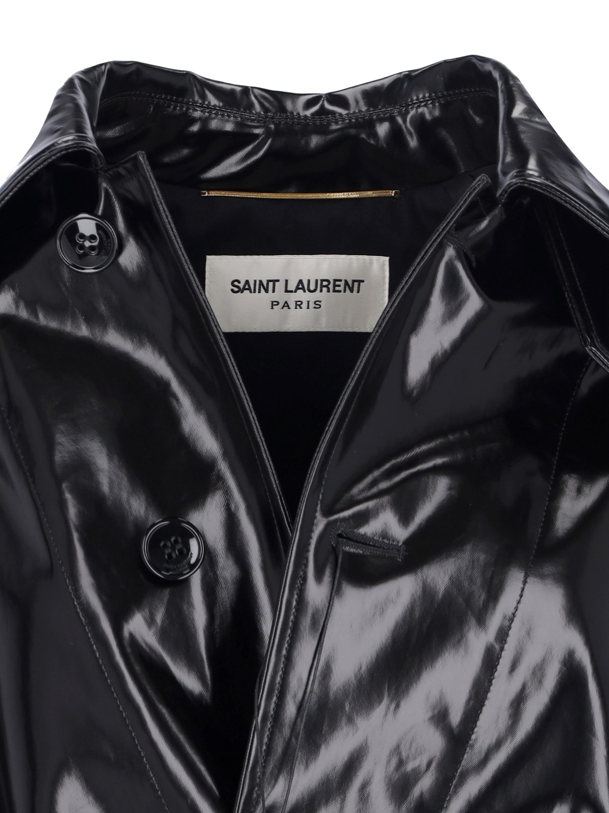 【送料&関税込】Saint Laurent Oversize Trench Coat SAINT LAURENT Oversized belted cotton-twill trench coat