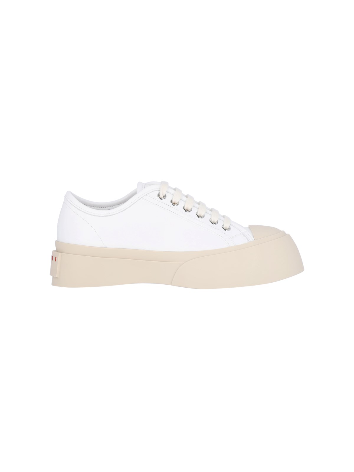 Shop Marni "pablo" Platform Sneakers In White