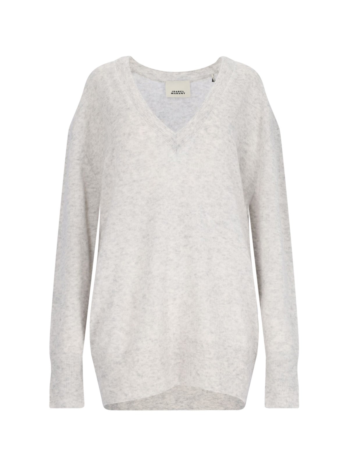 Shop Isabel Marant V-neck Sweater "larana" In Gray