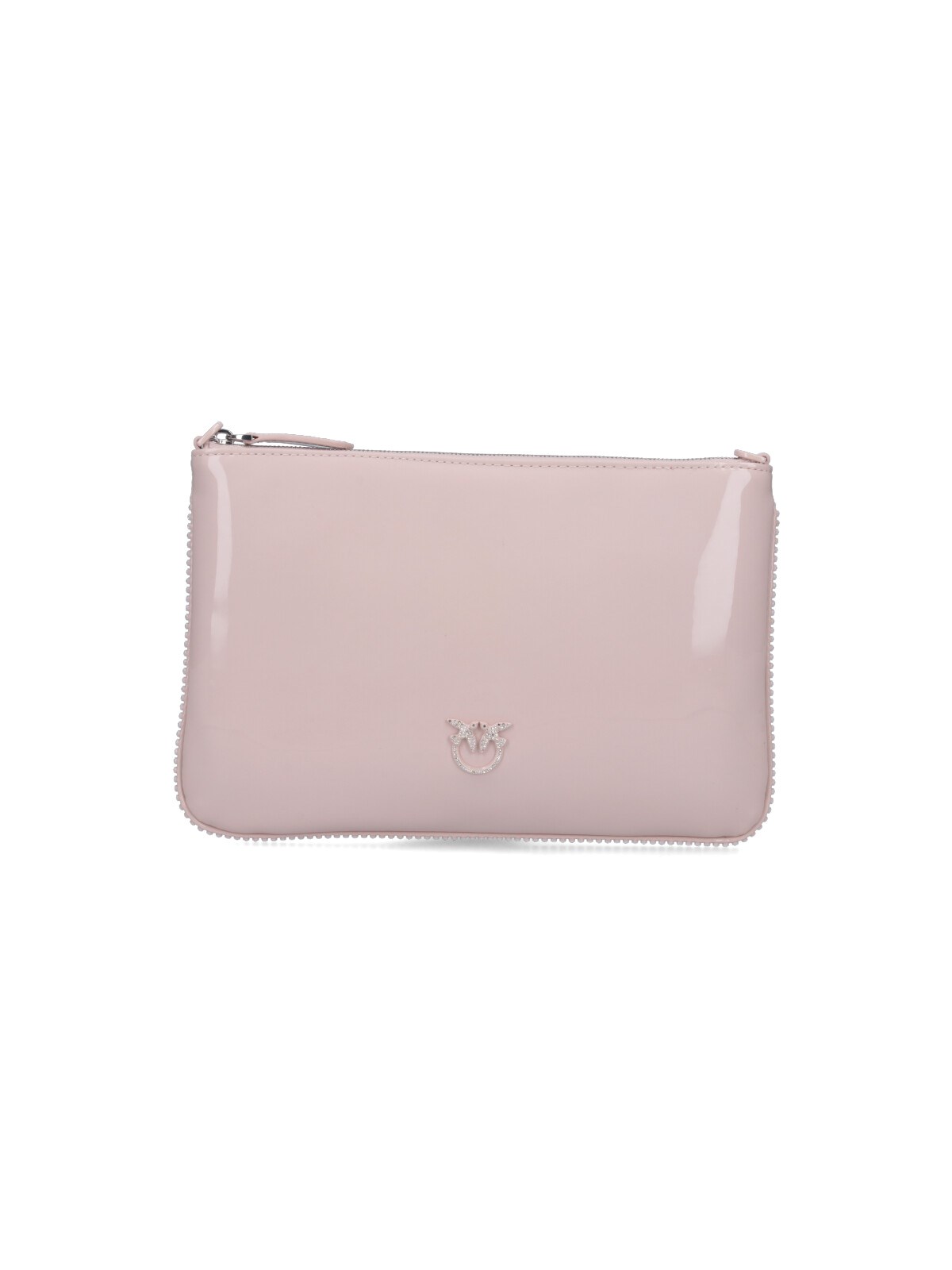 Shop Pinko Logo Shoulder Bag In Pink