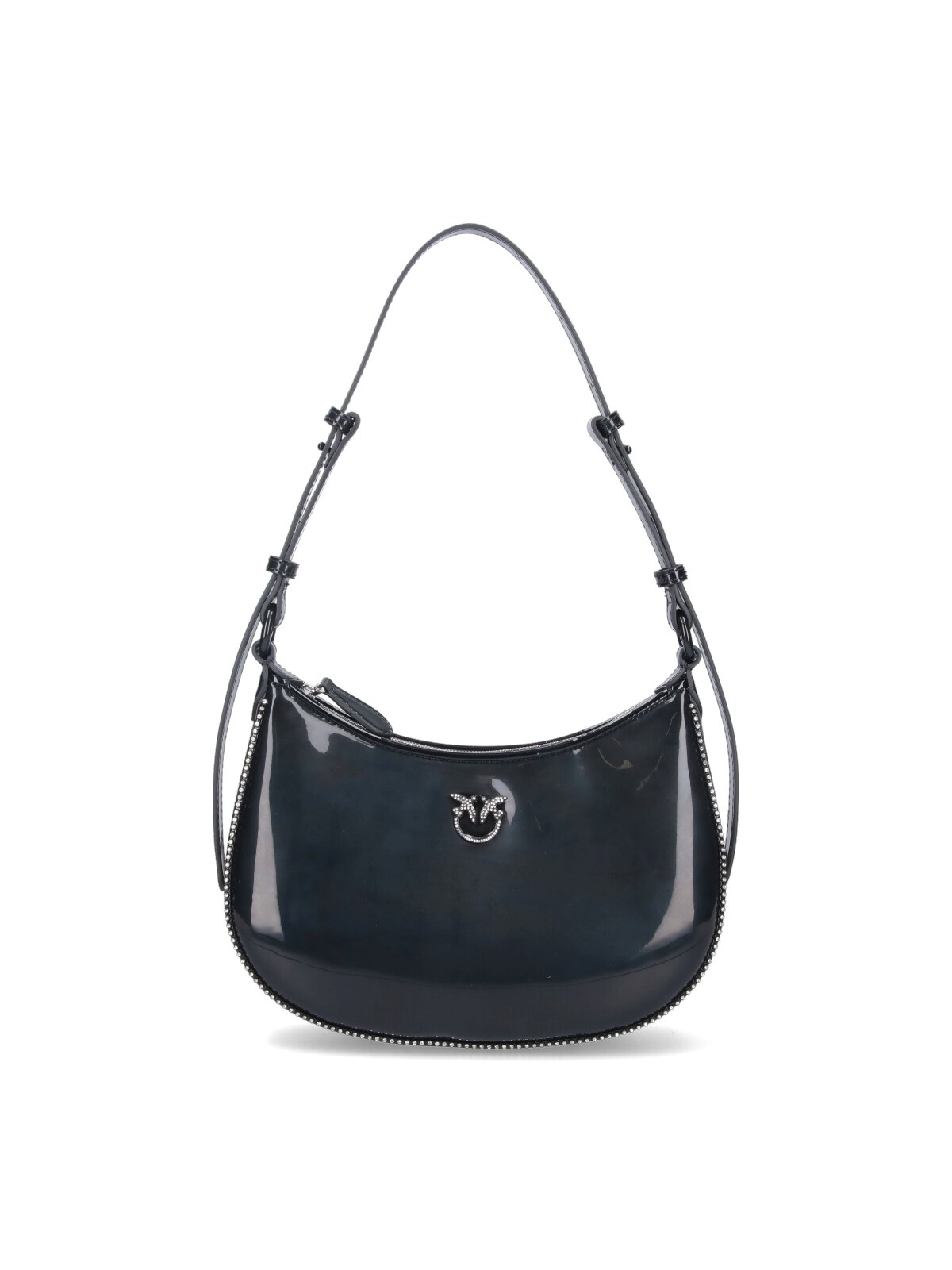 Shop Pinko "half Moon" Mini Bag In Black  