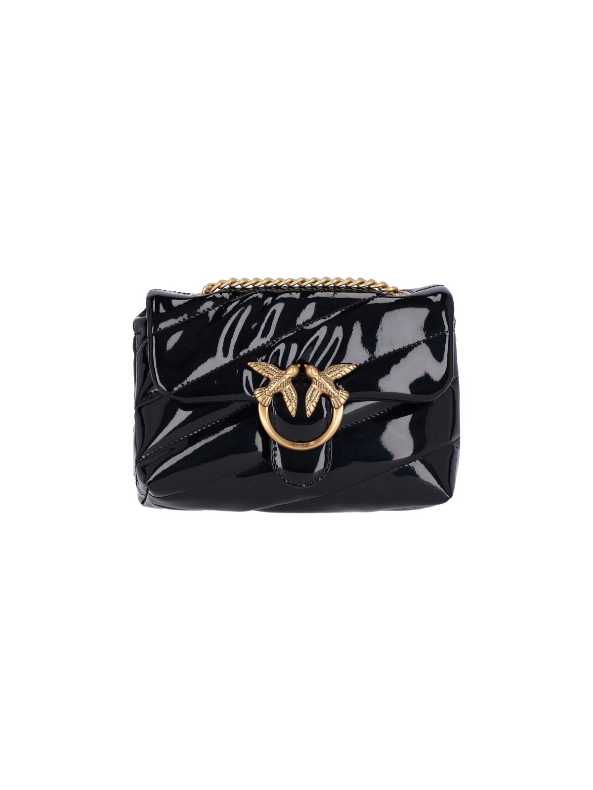 Shop Pinko Mini Bag "baby Love Puff" In Black  