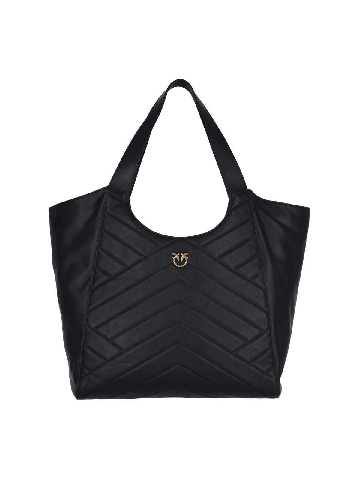 Shop Pinko Logo Tote Bag In Black  