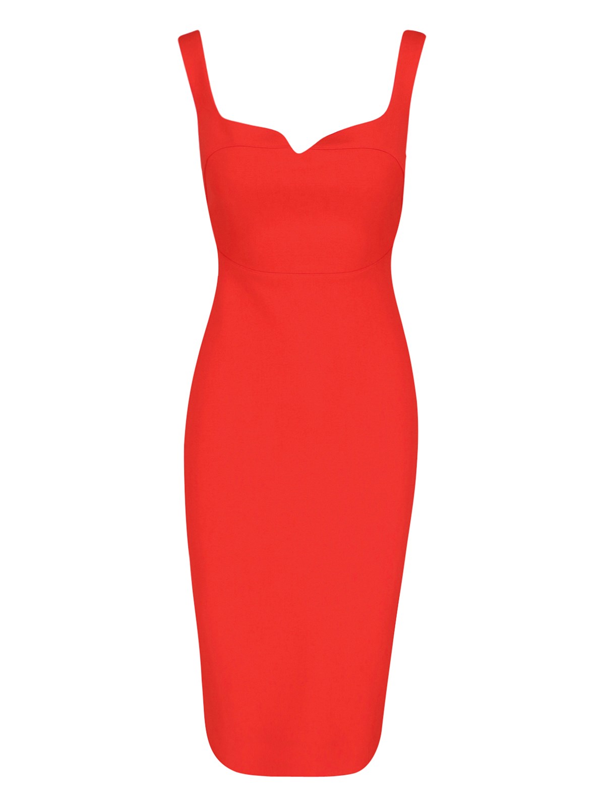 Shop Victoria Beckham Midi Dress T-shirt In Red