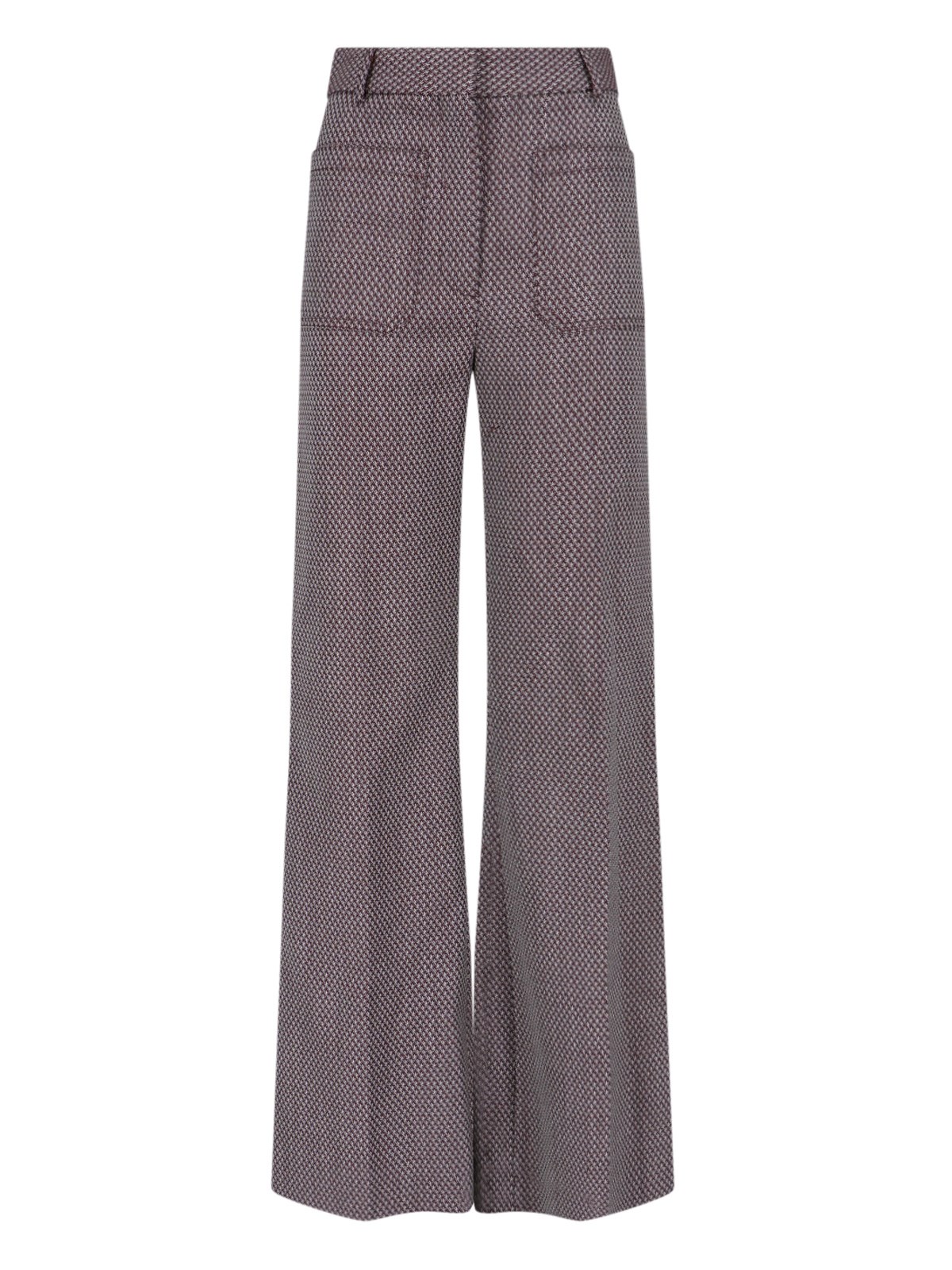 Shop Victoria Beckham "alina" Palazzo Pants In Brown