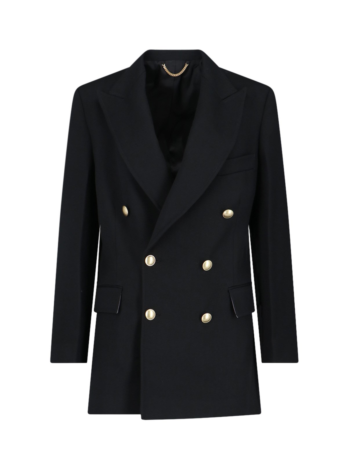 Shop Victoria Beckham Double-breasted Blazer In Black  