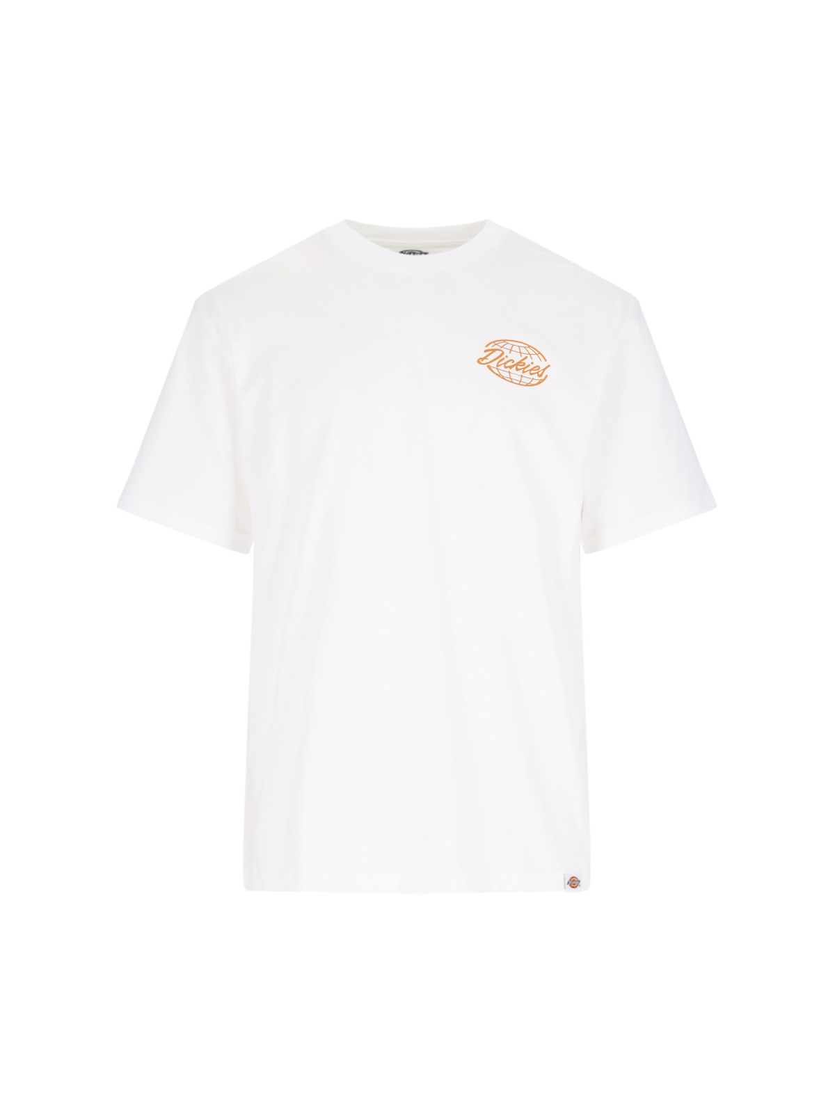 Shop Dickies "globe" Logo T-shirt In White