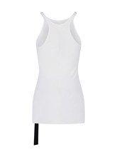12ss Rick Owens リブタンクトップ　白【42】レーヨン　シルク RICK OWENS - JACKETS - Rick Owens