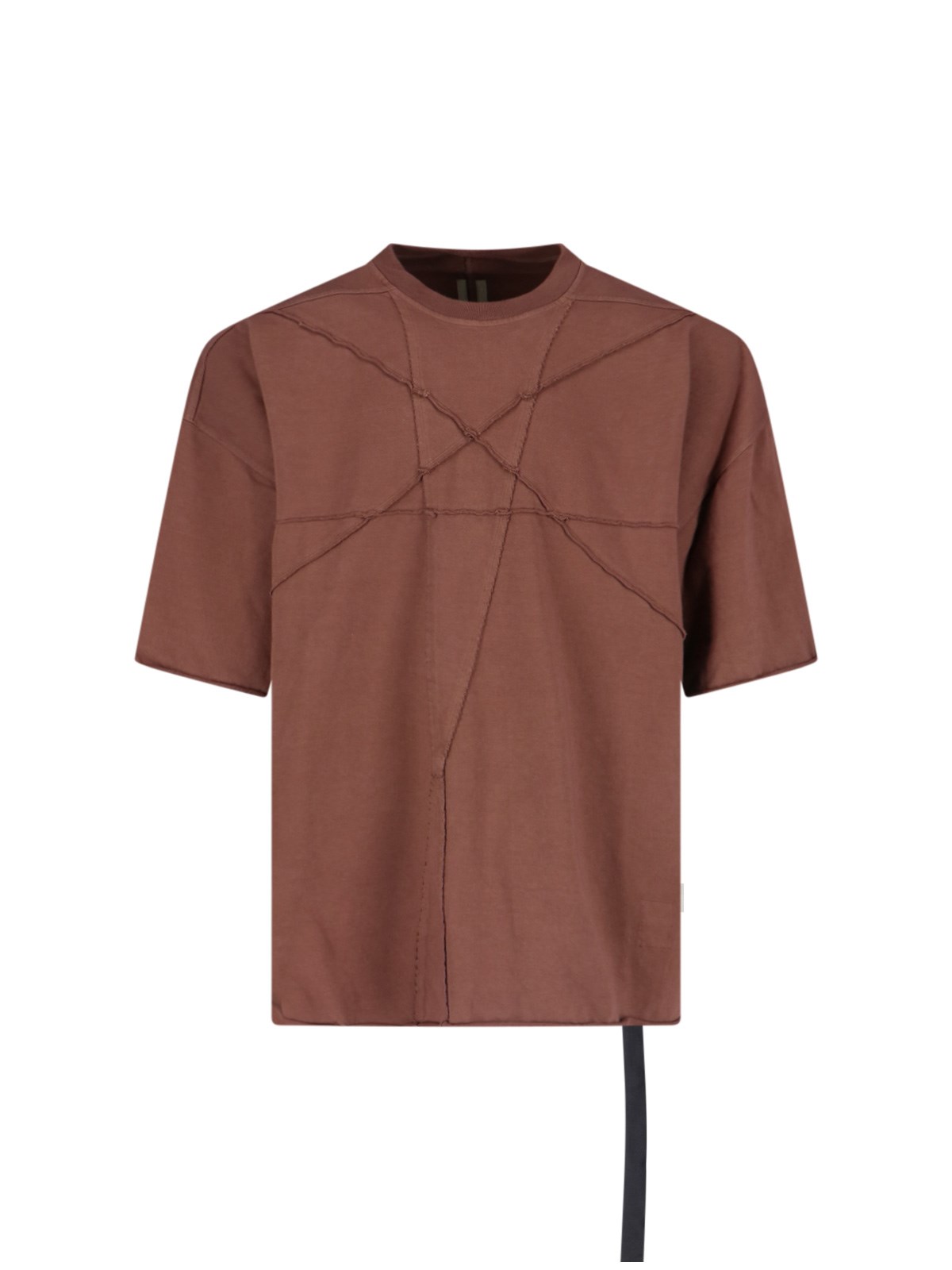 Shop Rick Owens Drkshdw 'jumbo' T-shirt In Brown