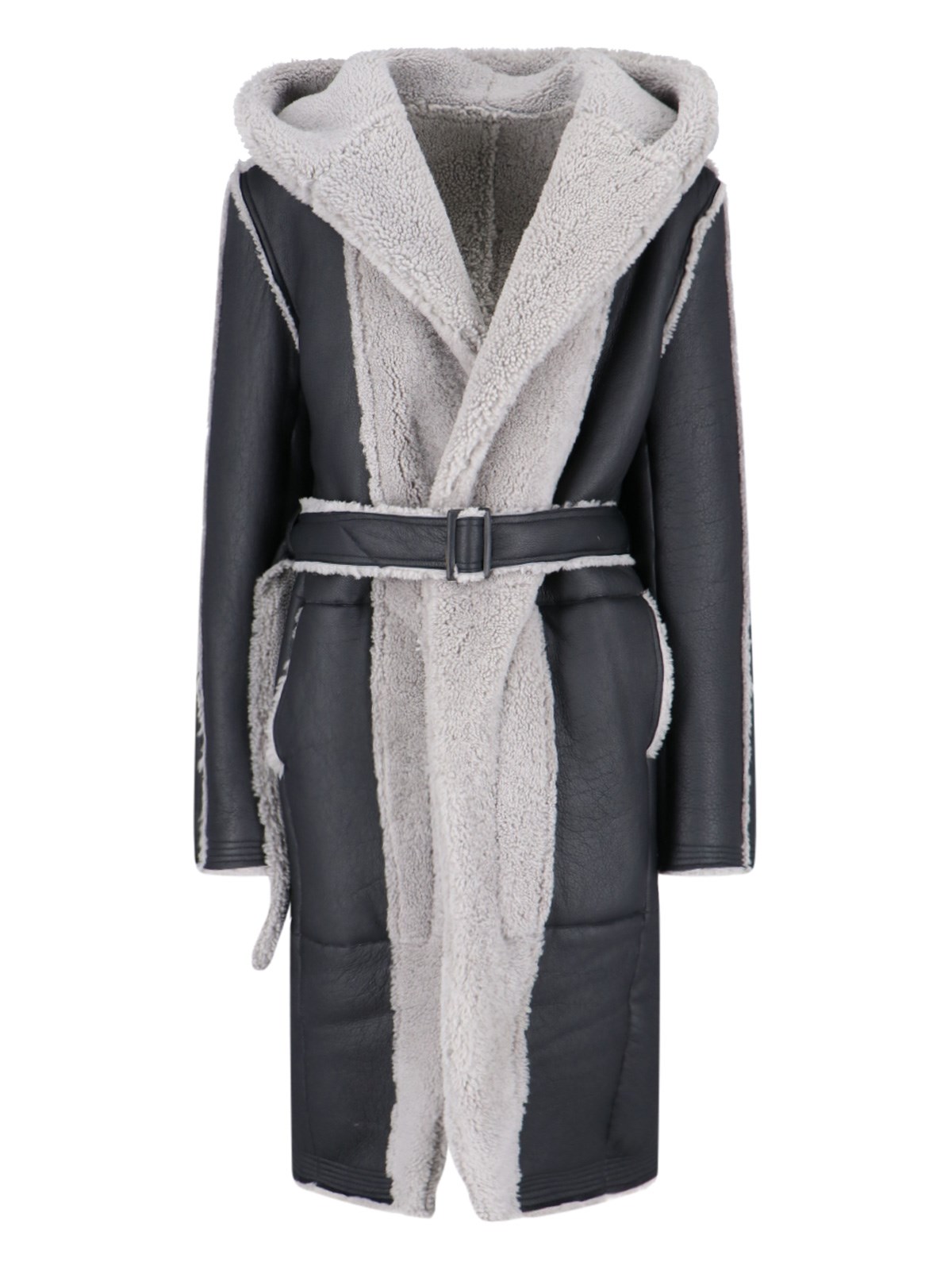 Shop Rick Owens 'porterville' Hooded Coat In Black  