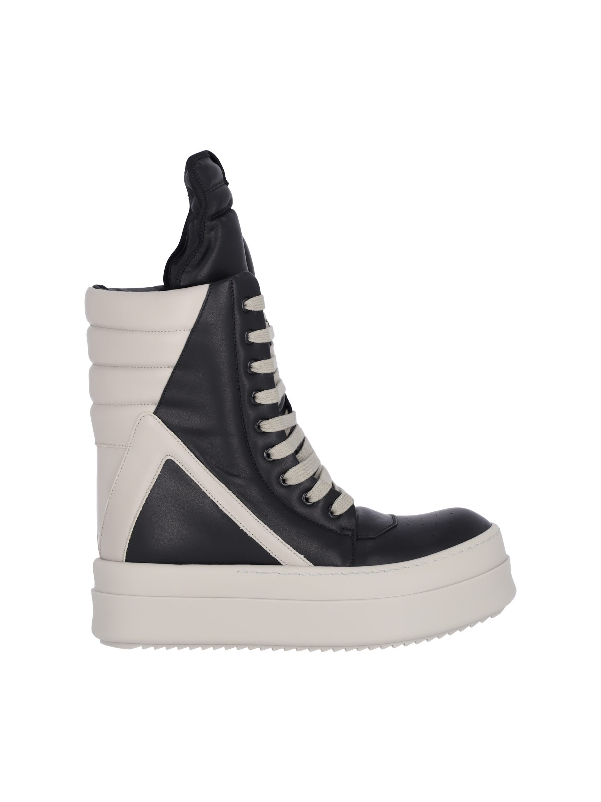 Shop Rick Owens High-top Sneakers "mega Geobasket" In Black  