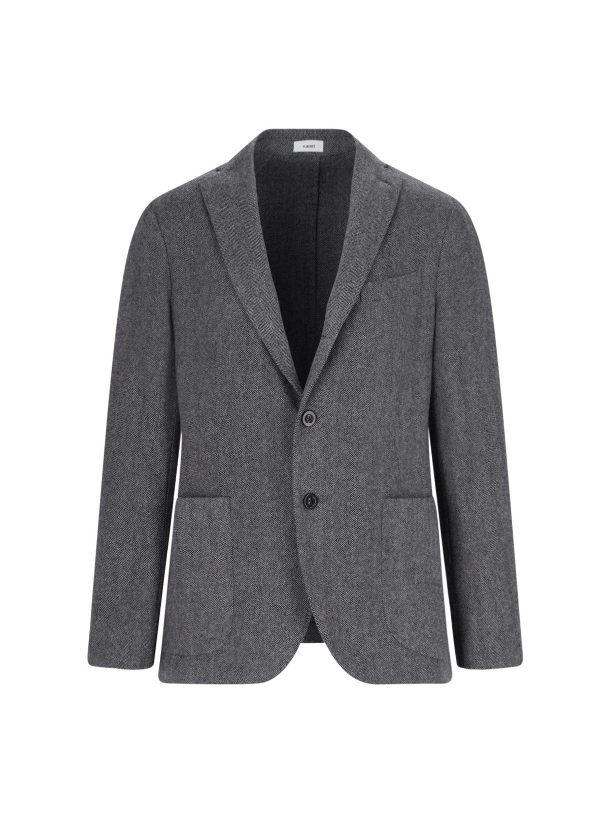 Shop Boglioli Single-breasted Blazer In Gray