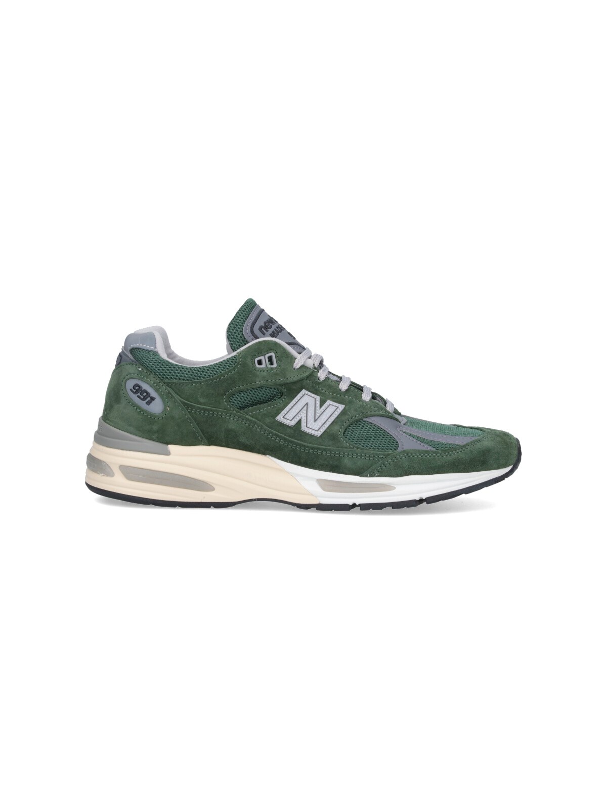 Shop New Balance "made In Uk 991v2" Sneakers In Green