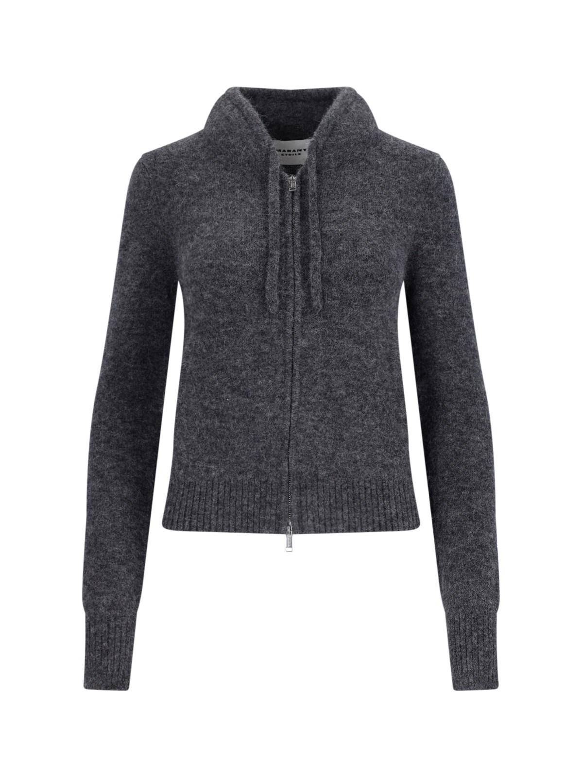 Shop Isabel Marant Étoile 'milly' Zip Cardigan In Gray