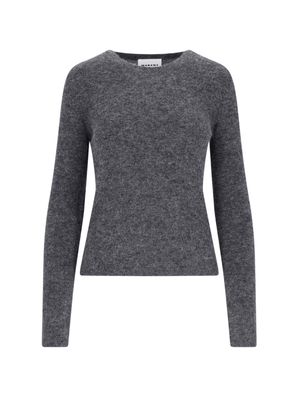 Shop Isabel Marant Étoile 'obira' Crop Sweater In Gray