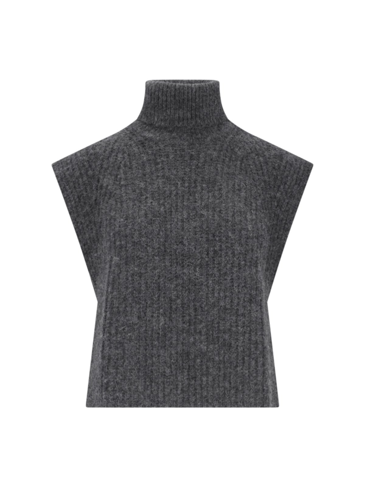 Shop Isabel Marant Étoile 'megan' Cropped Sweater In Gray