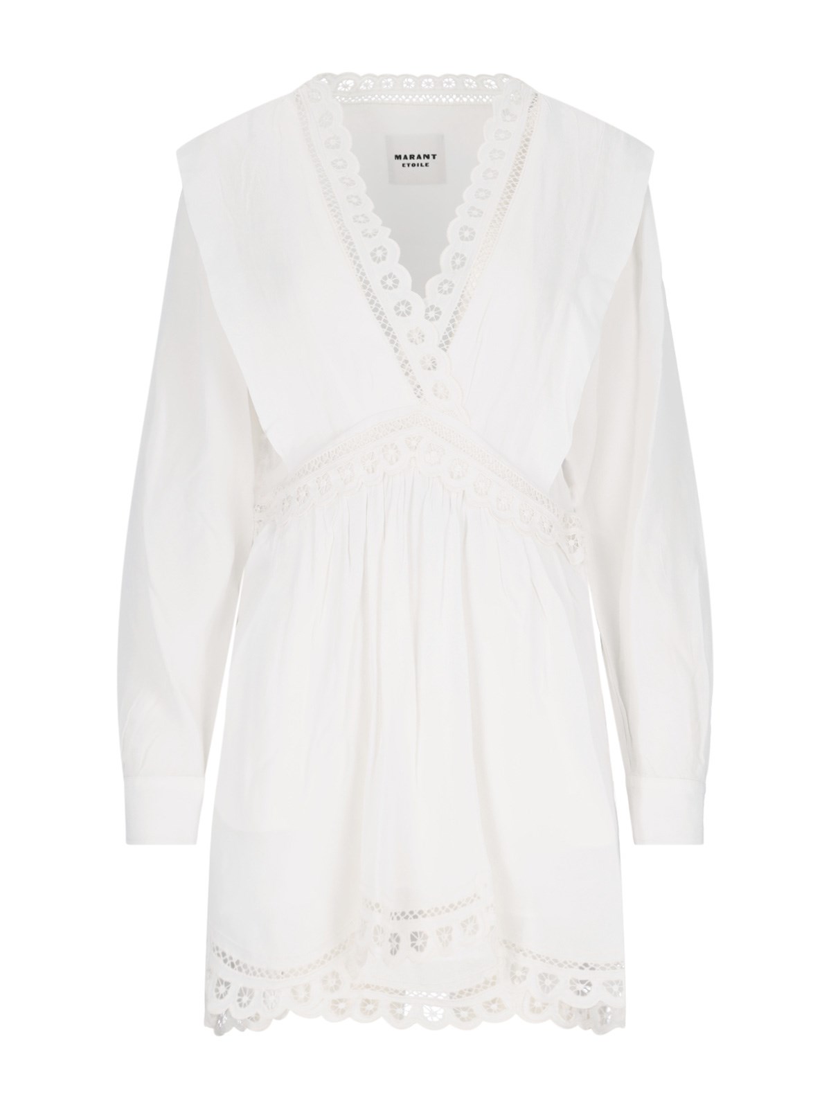 Shop Isabel Marant Étoile Lace Mini Dress In White