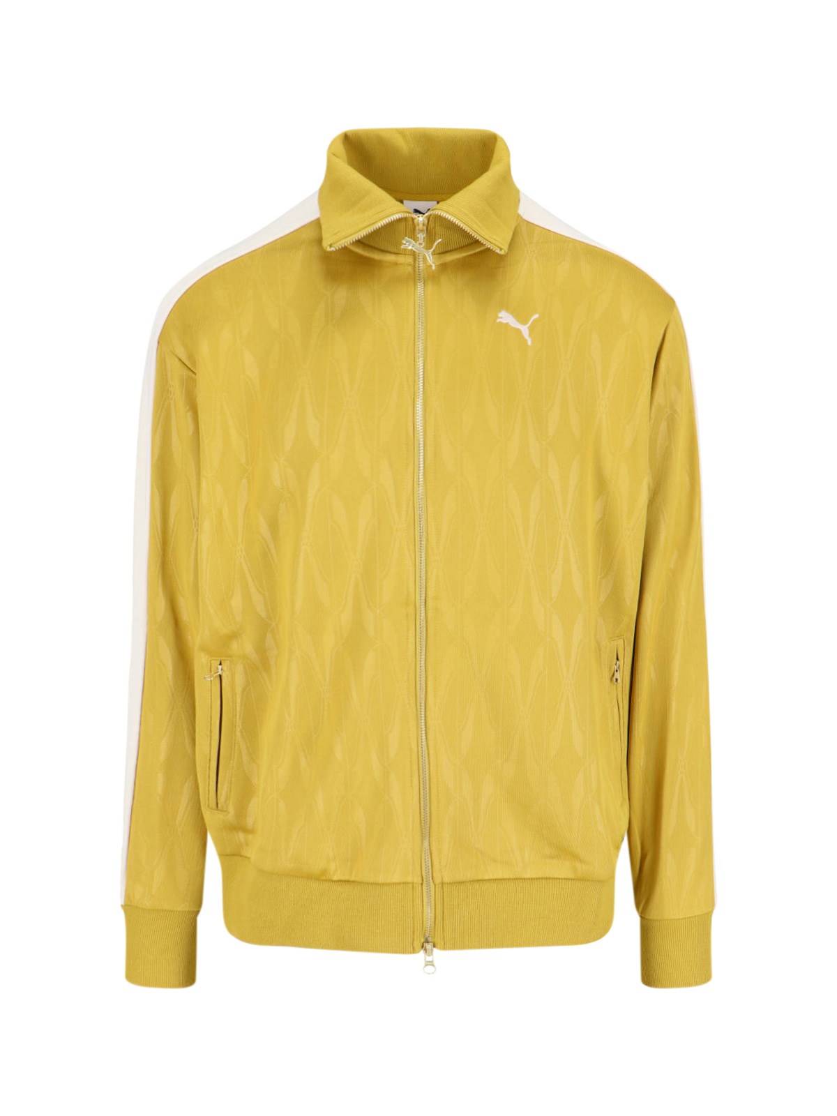 Shop Puma 'the Neverworn Iv T7' Zip Sweatshirt In Gold