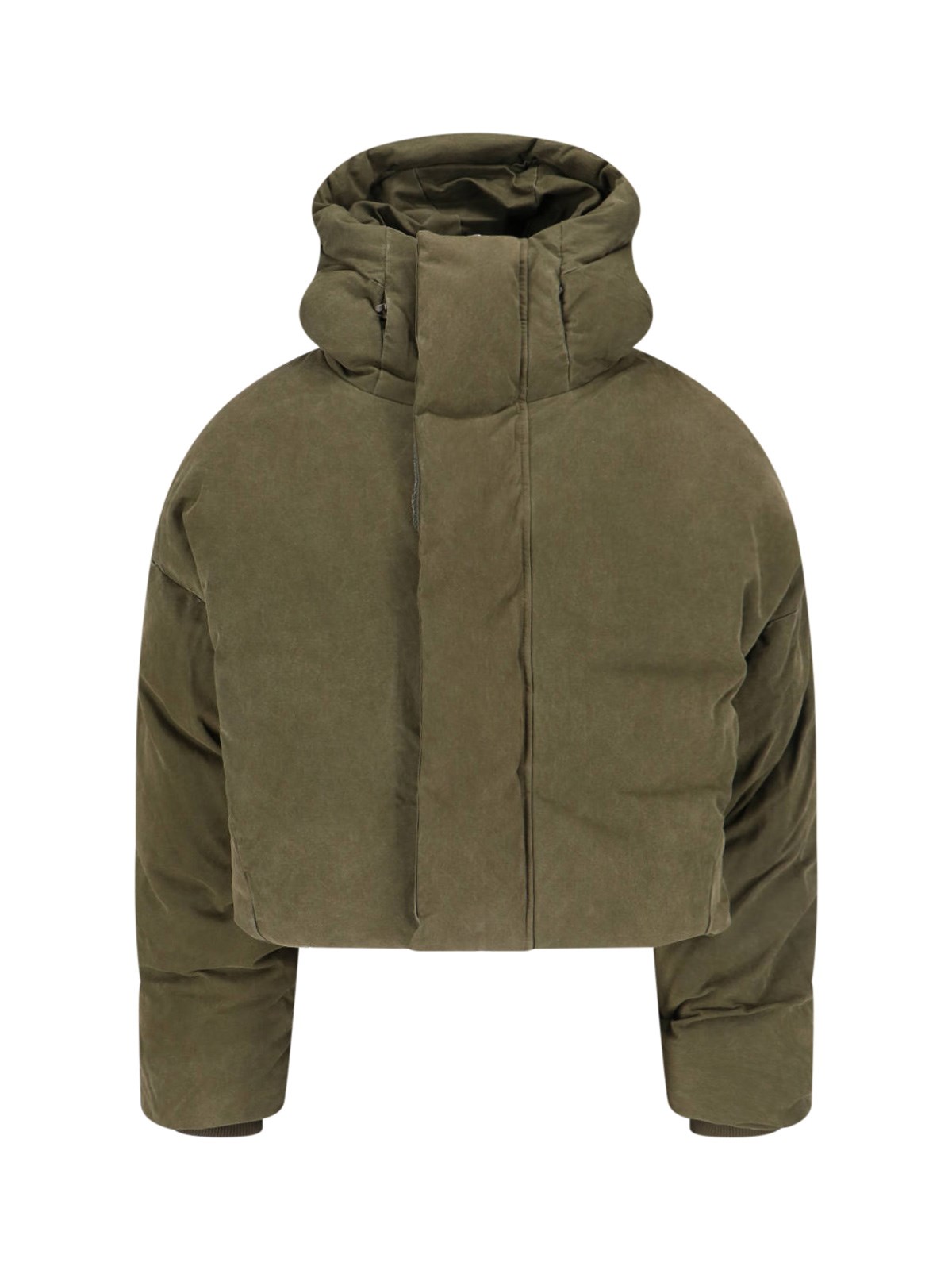 Shop Entire Studios "mml" Hooded Down Jacket In Green