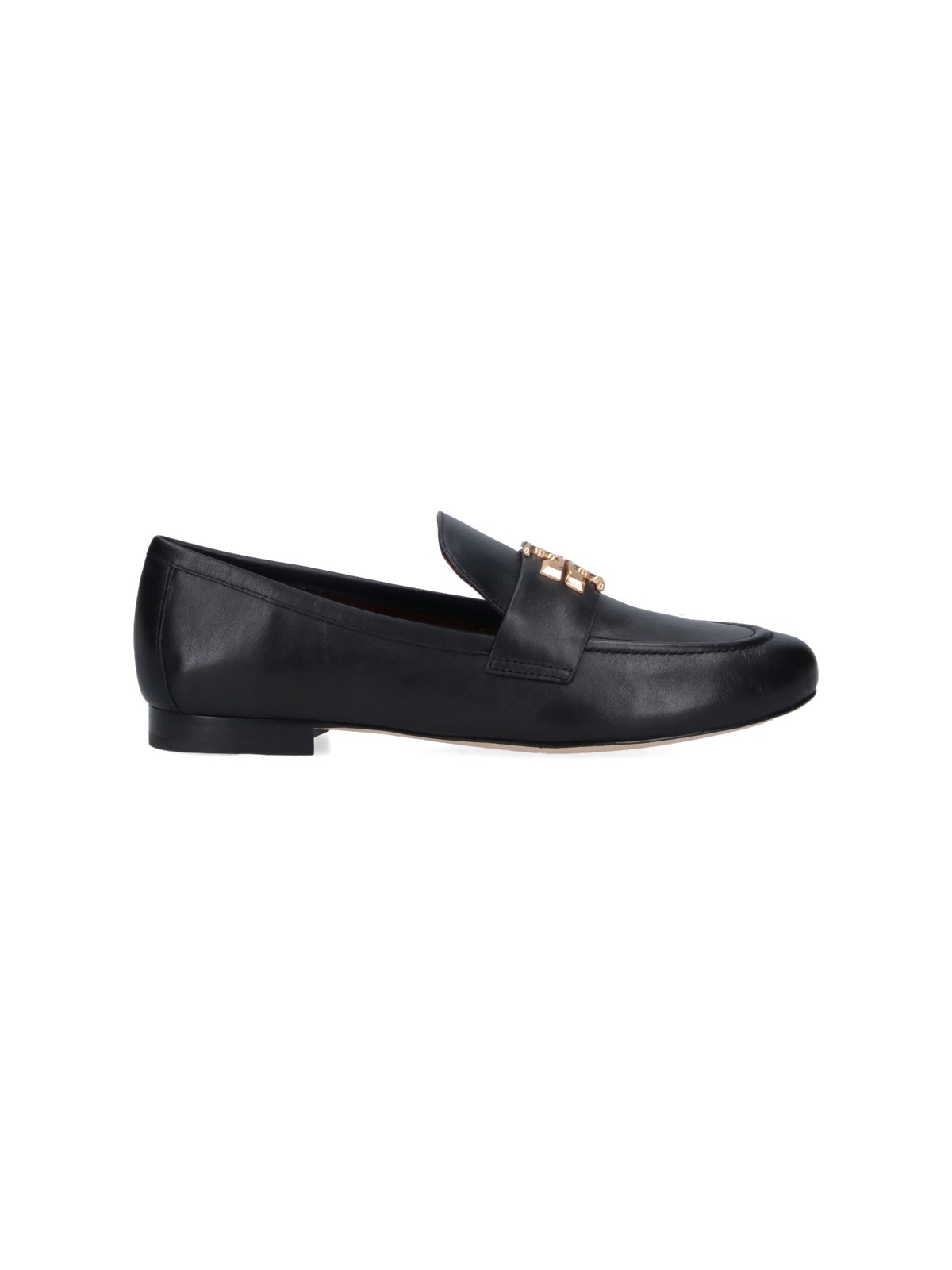 Shop Tory Burch Loafers With "eleanor" Charm In Black  