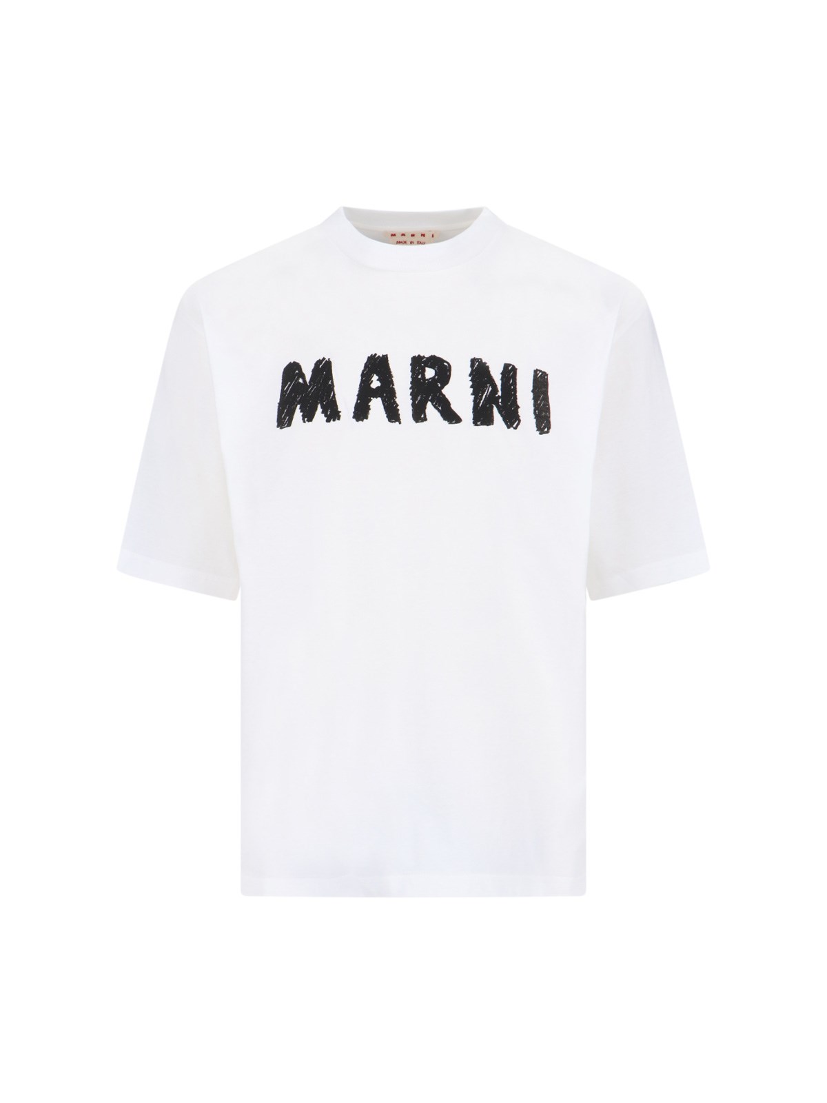 Shop Marni Printed T-shirt In White