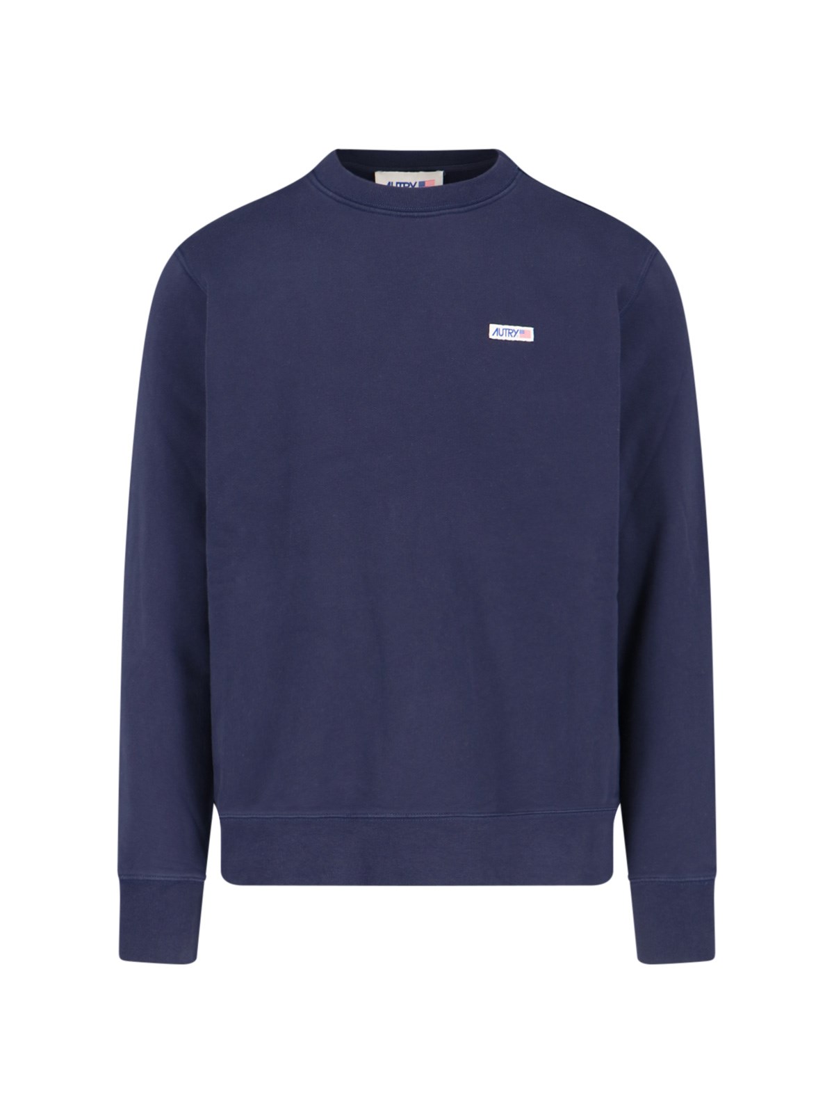 Shop Autry Logo Crewneck Sweatshirt In Blue