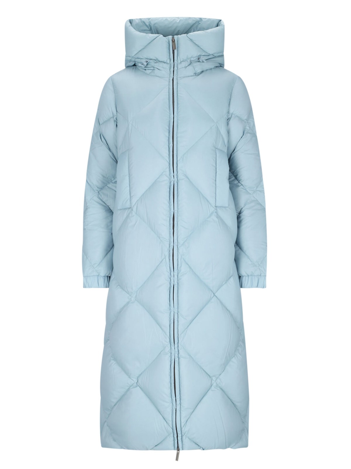 Shop K-way 'nevel Super Light Thermo Heavy' Down Jacket In Light Blue