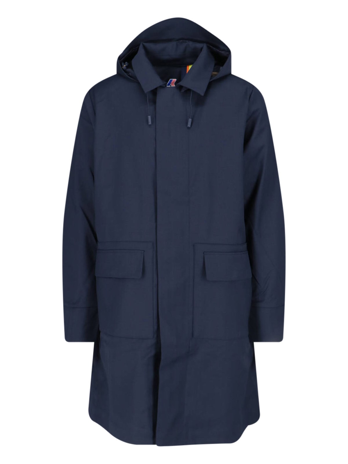 Shop K-way Waterproof Coat In Blue