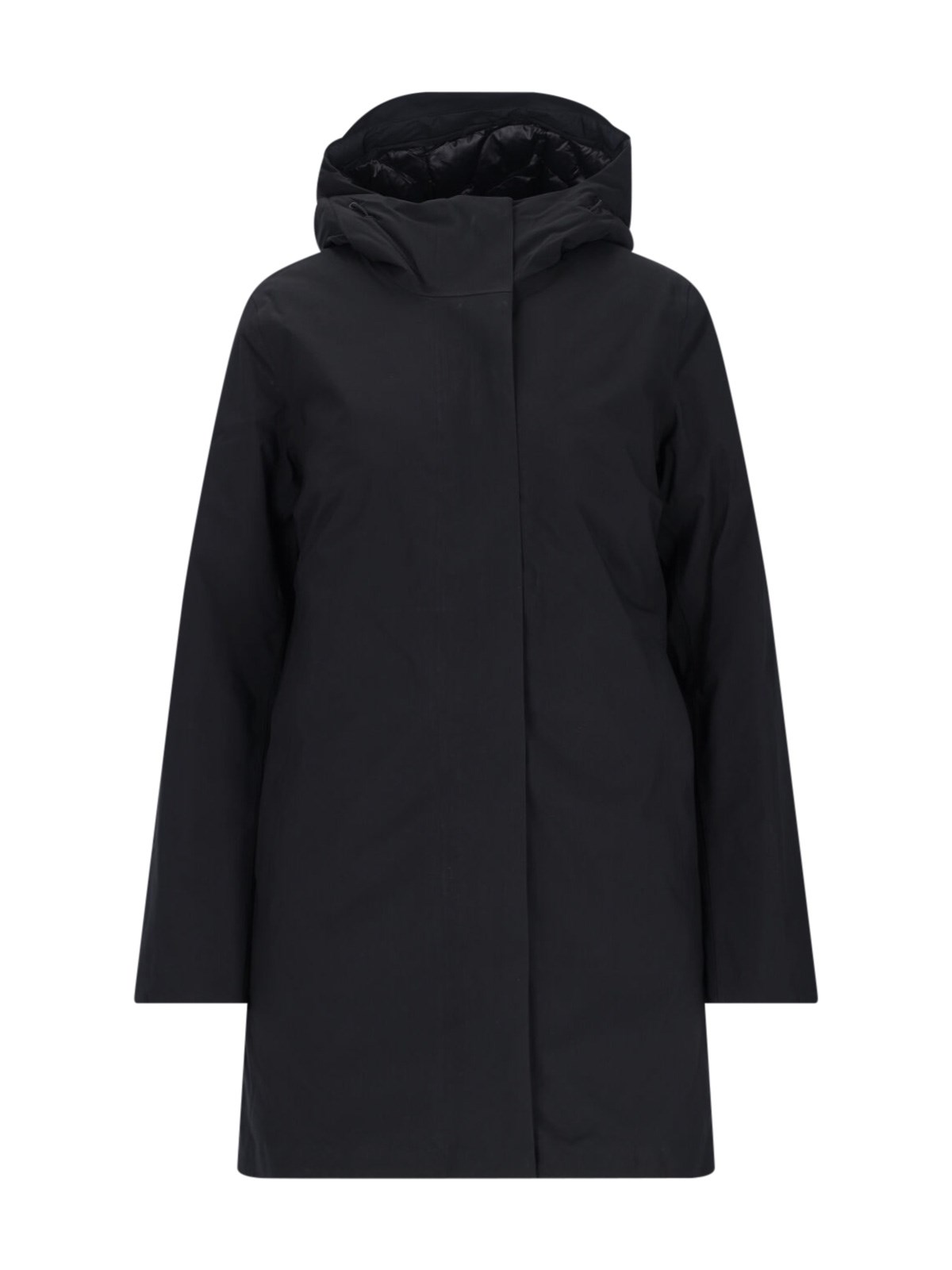 Shop K-way Padded Down Jacket "mathiel" In Black  