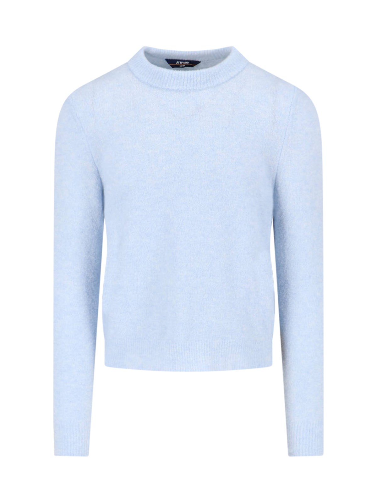 Shop K-way Crewneck Sweater In Light Blue