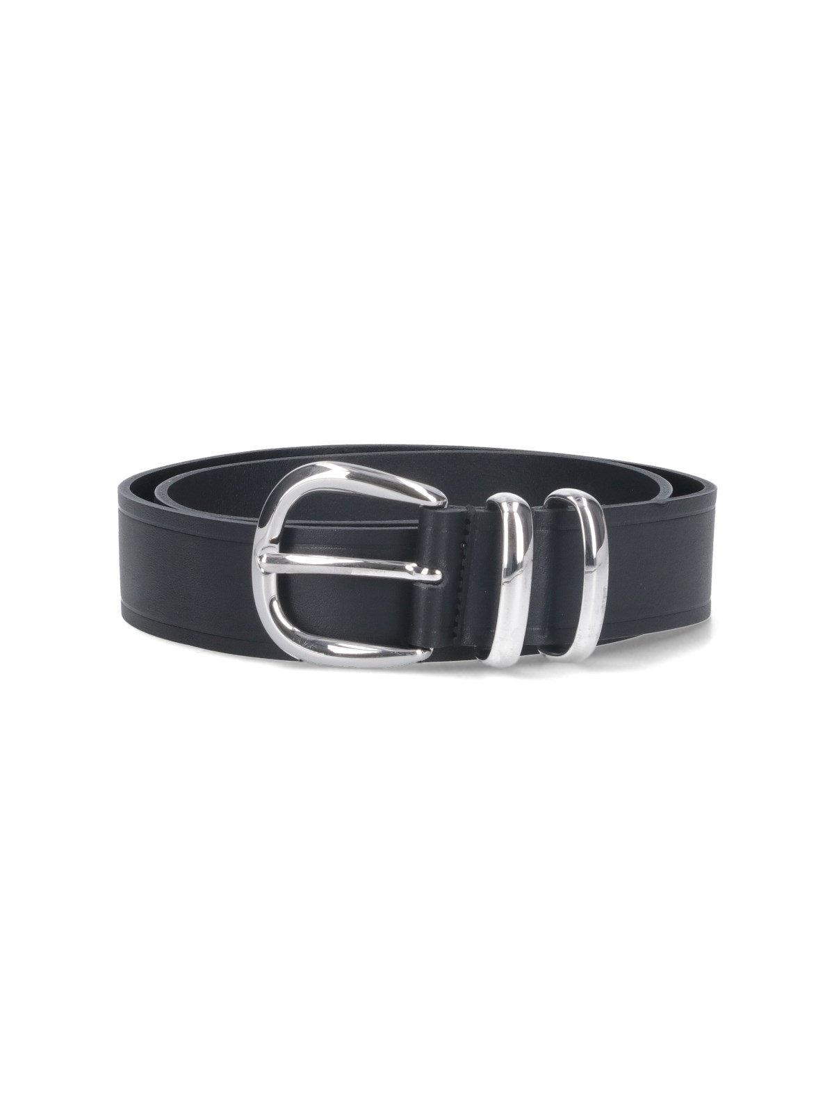 Shop Sunflower Reinforced Toe Detail Belt In Black  