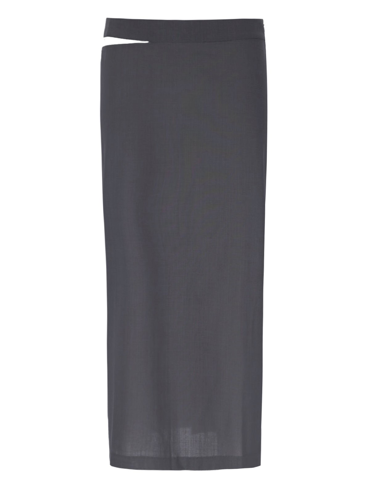 Shop Paloma Wool Maxi Sheath Skirt In Gray