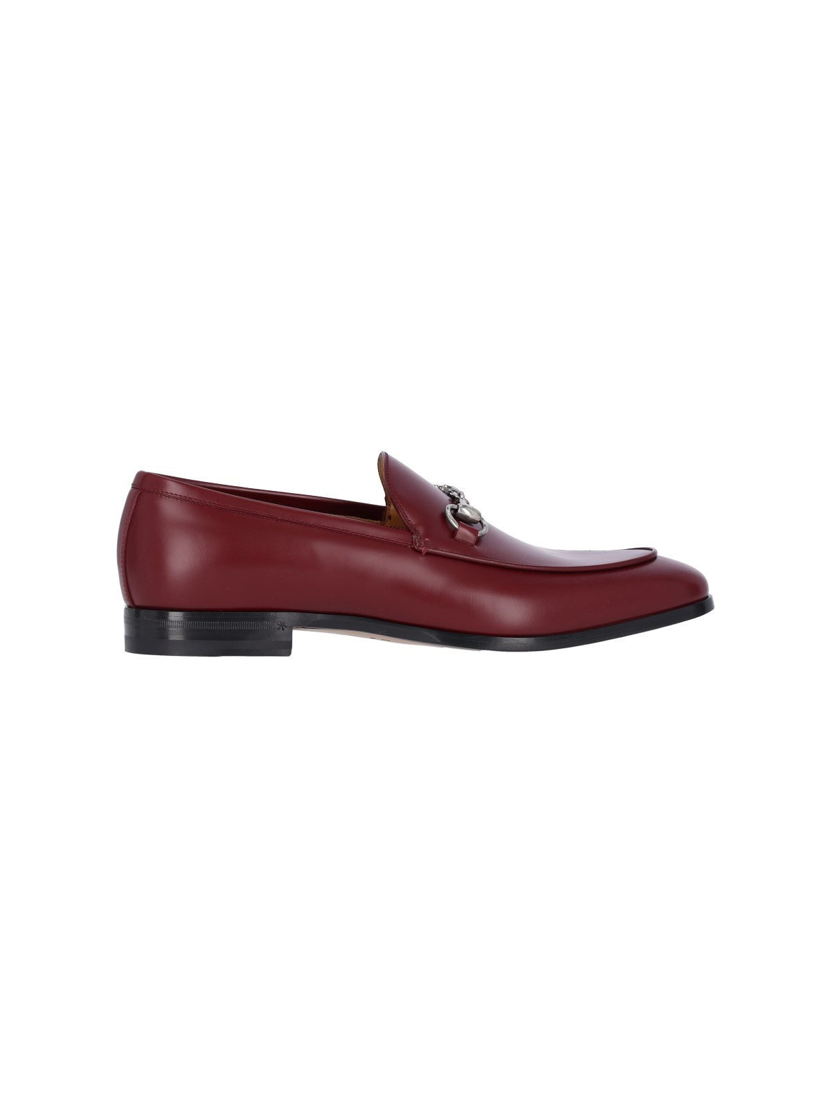 Shop Gucci Loafers With Clamp In Red