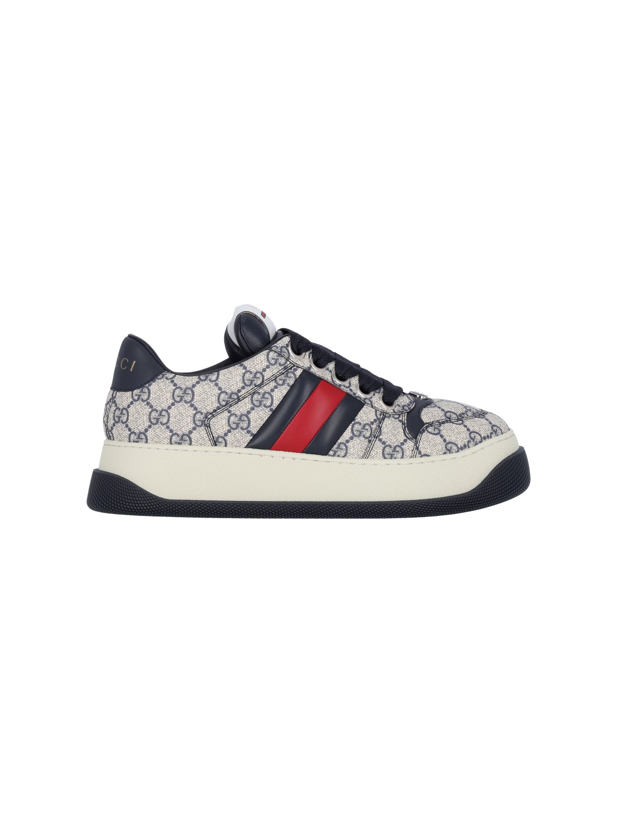 Shop Gucci "screener" Sneakers In Blue