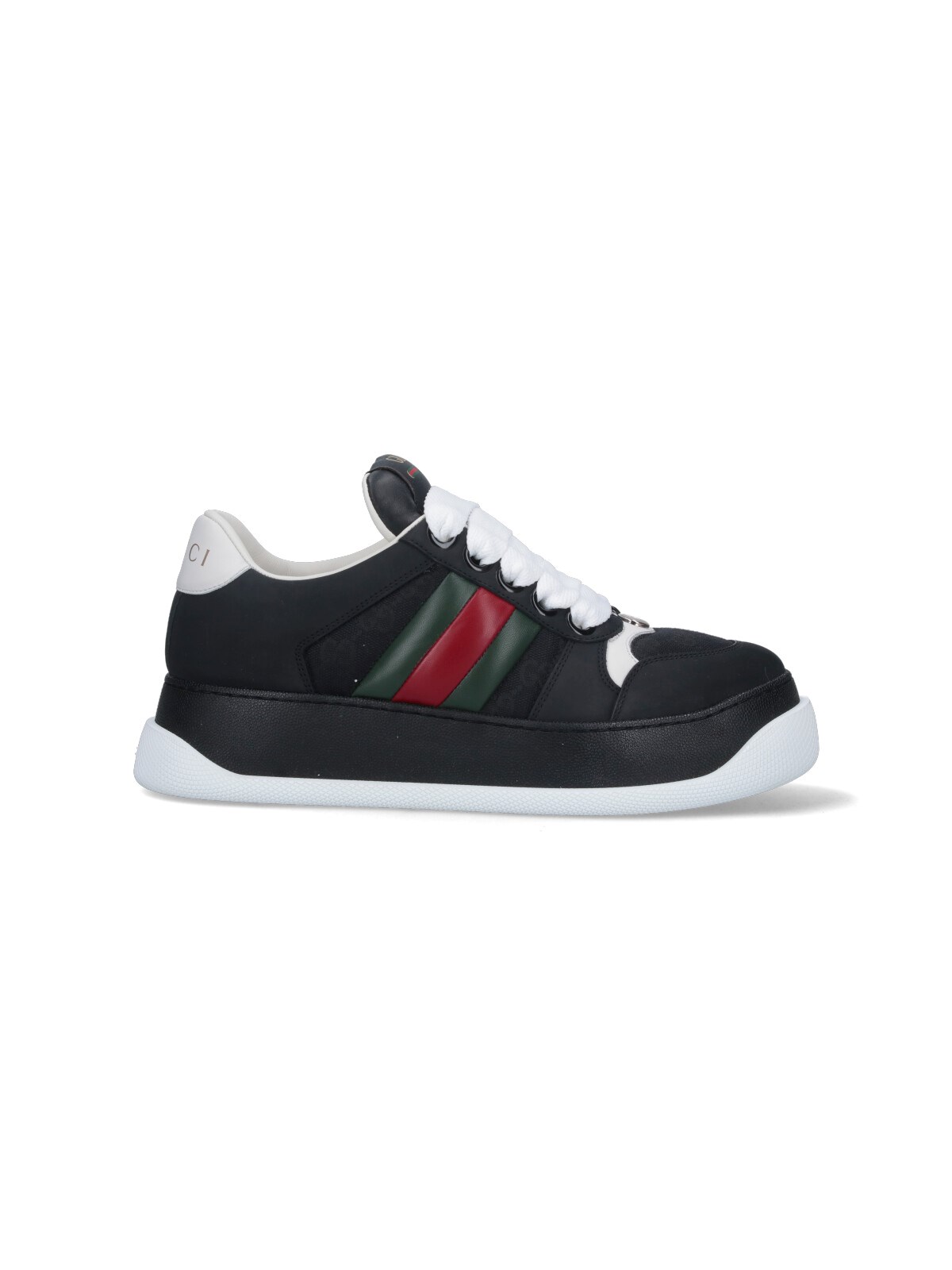 Shop Gucci "screener Gg" Sneakers In Black  