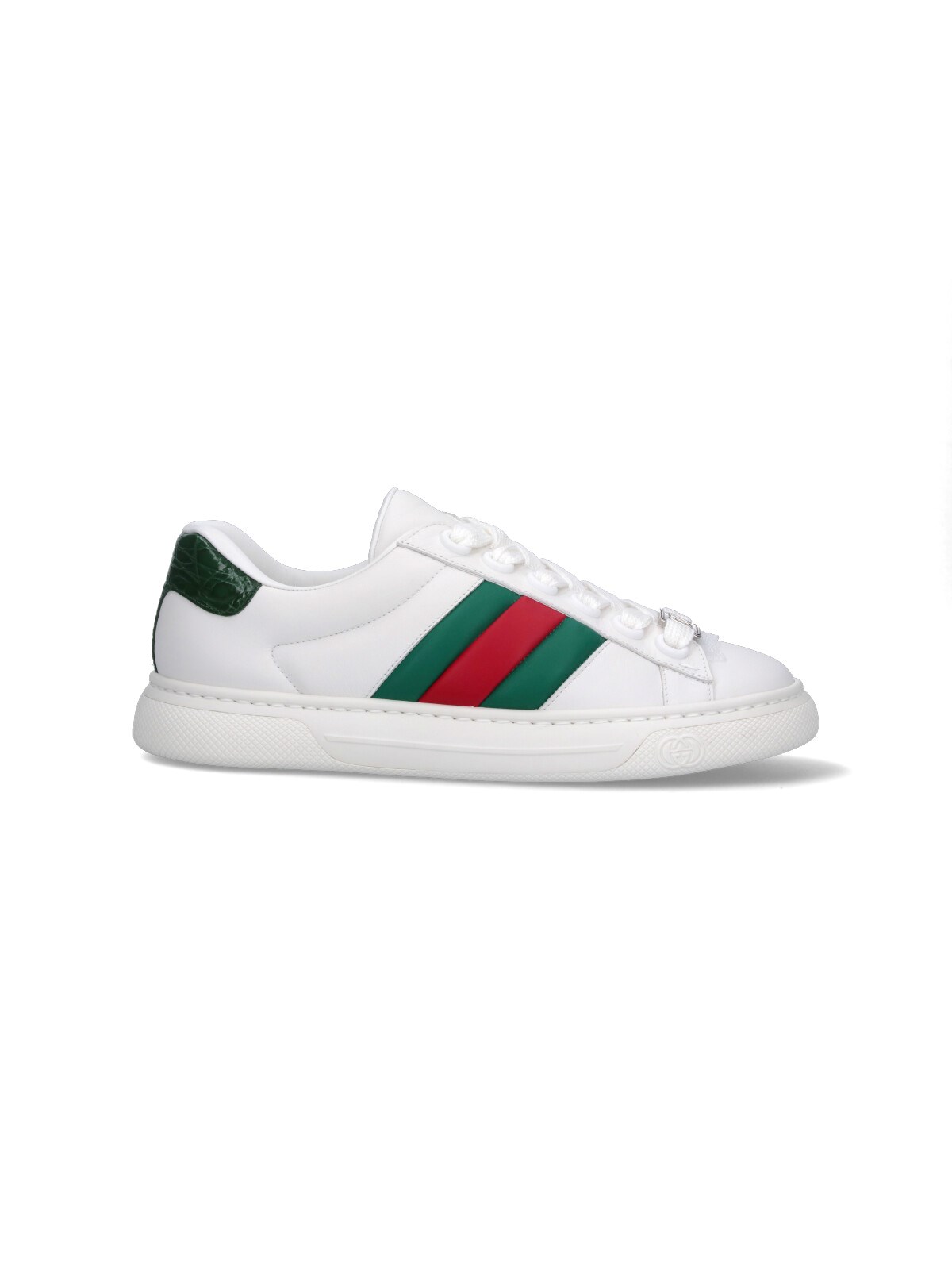 Shop Gucci "ace" Sneakers In White