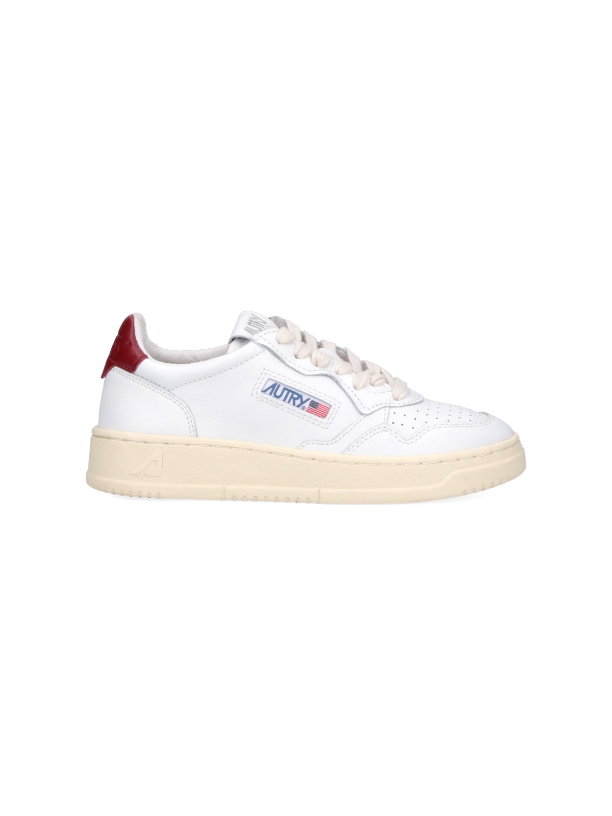 Shop Autry "medalist" Low Sneakers In White