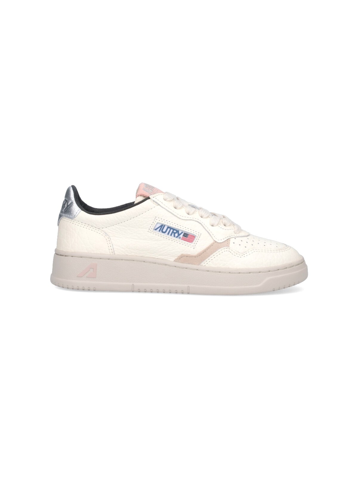 Shop Autry "medalist" Low-top Sneakers In Cream