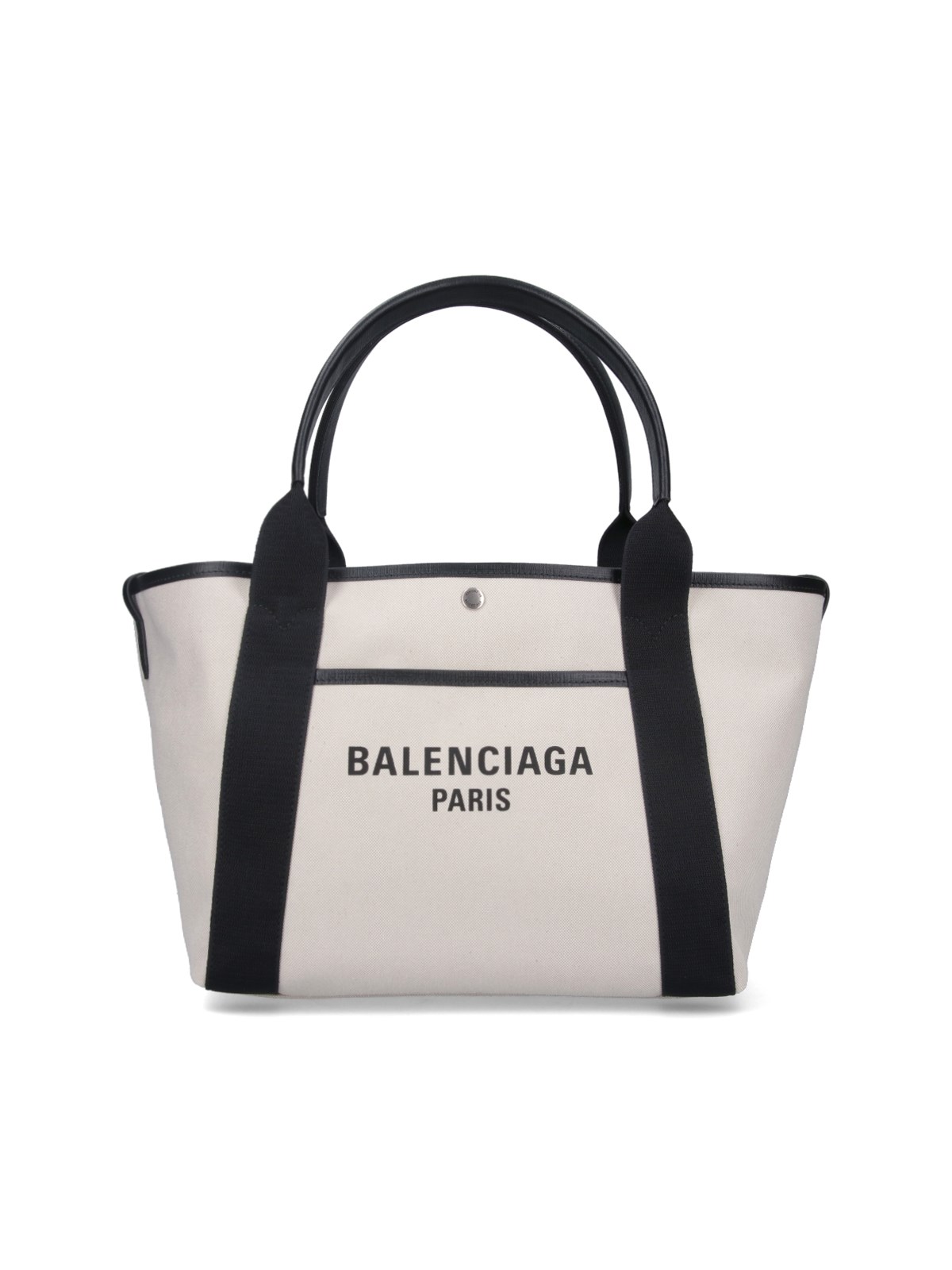 Shop Balenciaga 'biarritz' Medium Tote Bag In Beige