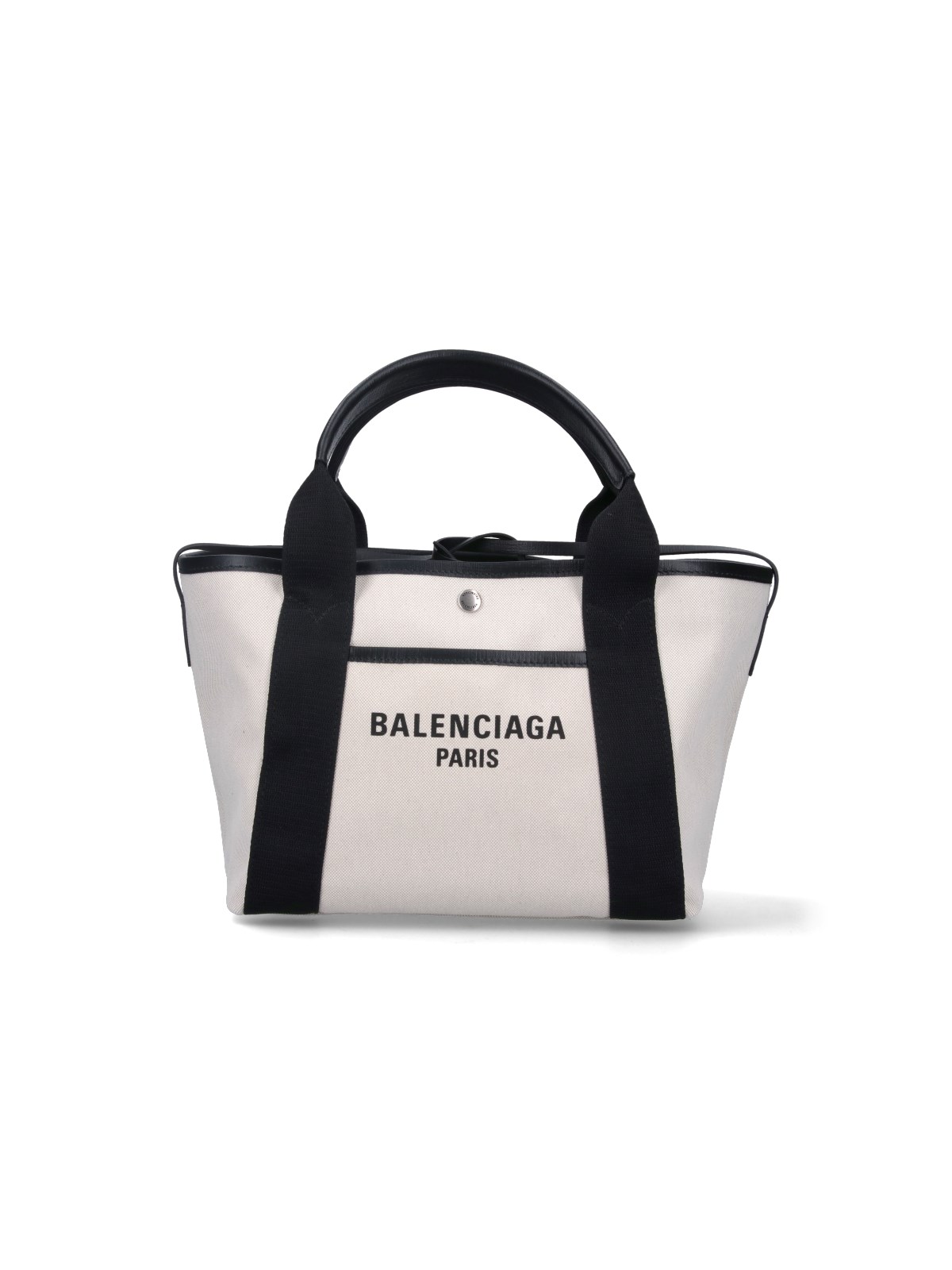 Shop Balenciaga 'biarritz' Small Tote Bag In Beige