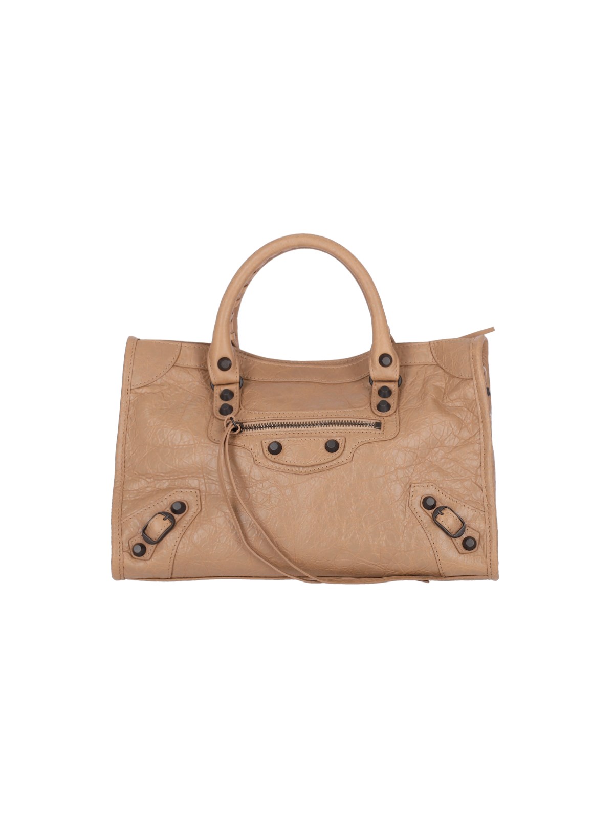 Shop Balenciaga 'le City' Small Handbag In Brown