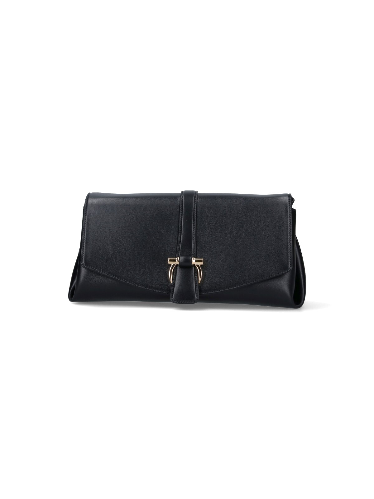 Shop Ferragamo "gancini" Medium Crossbody Bag In Black  