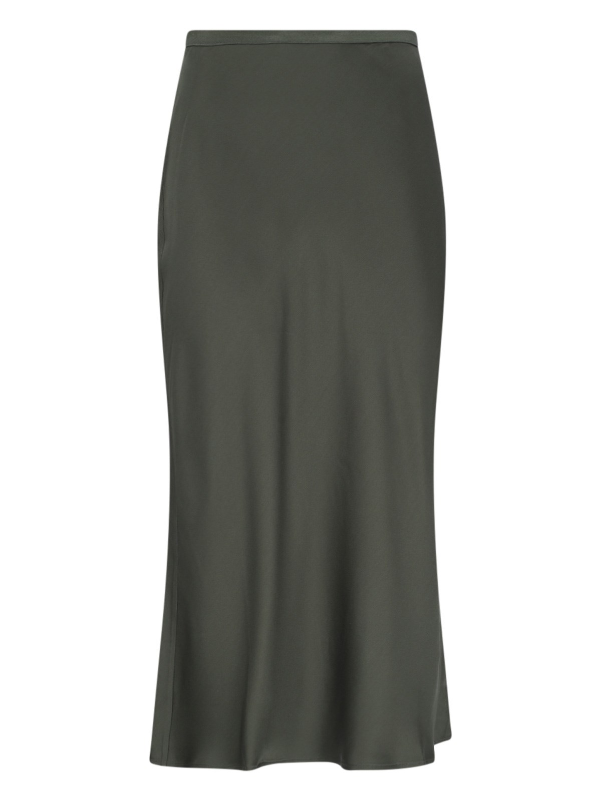 Shop Anine Bing 'bar' Midi Skirt In Green