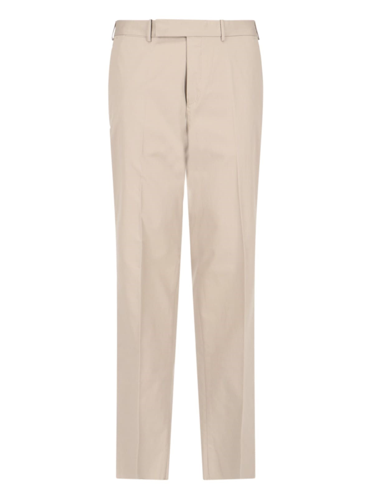 Shop Zegna Tailored Trousers In Beige