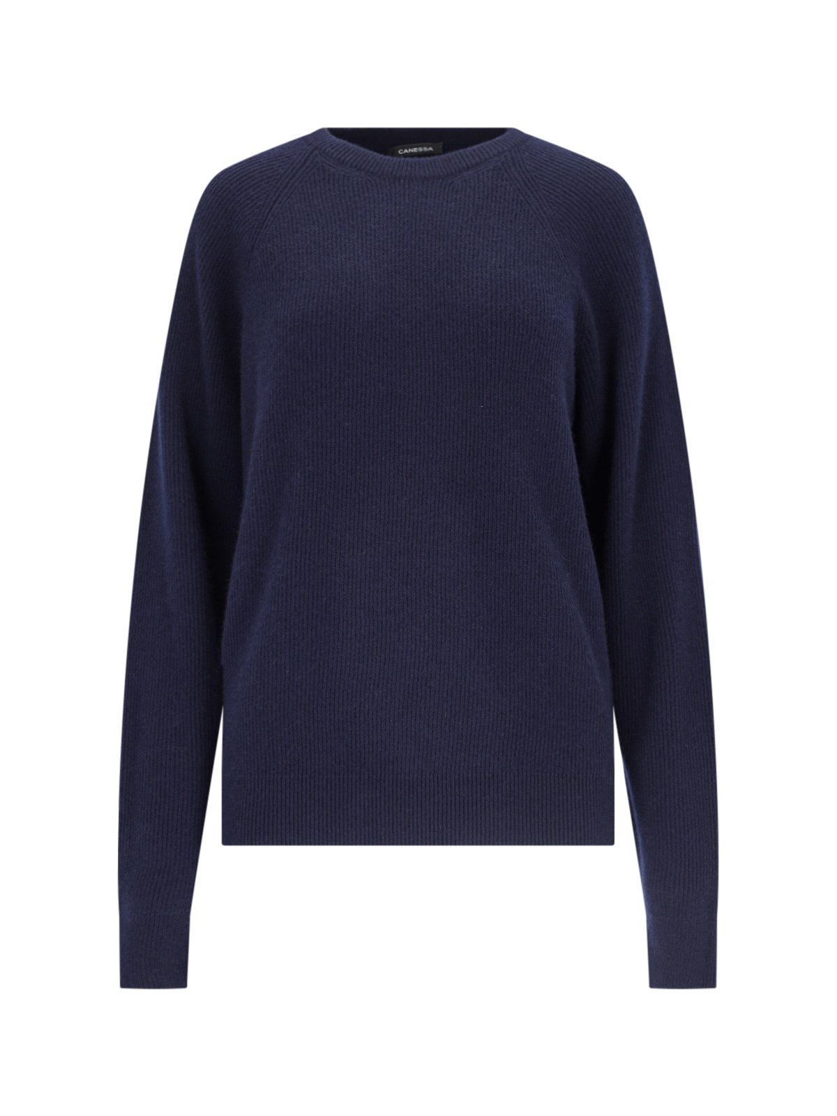 Shop Canessa Basic Sweater In Blue