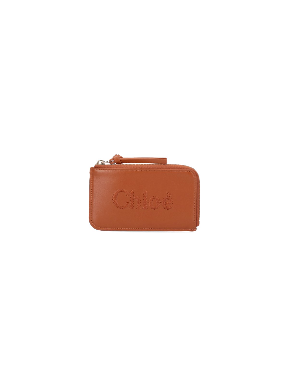 Shop Chloé "sense" Small Purse In Brown