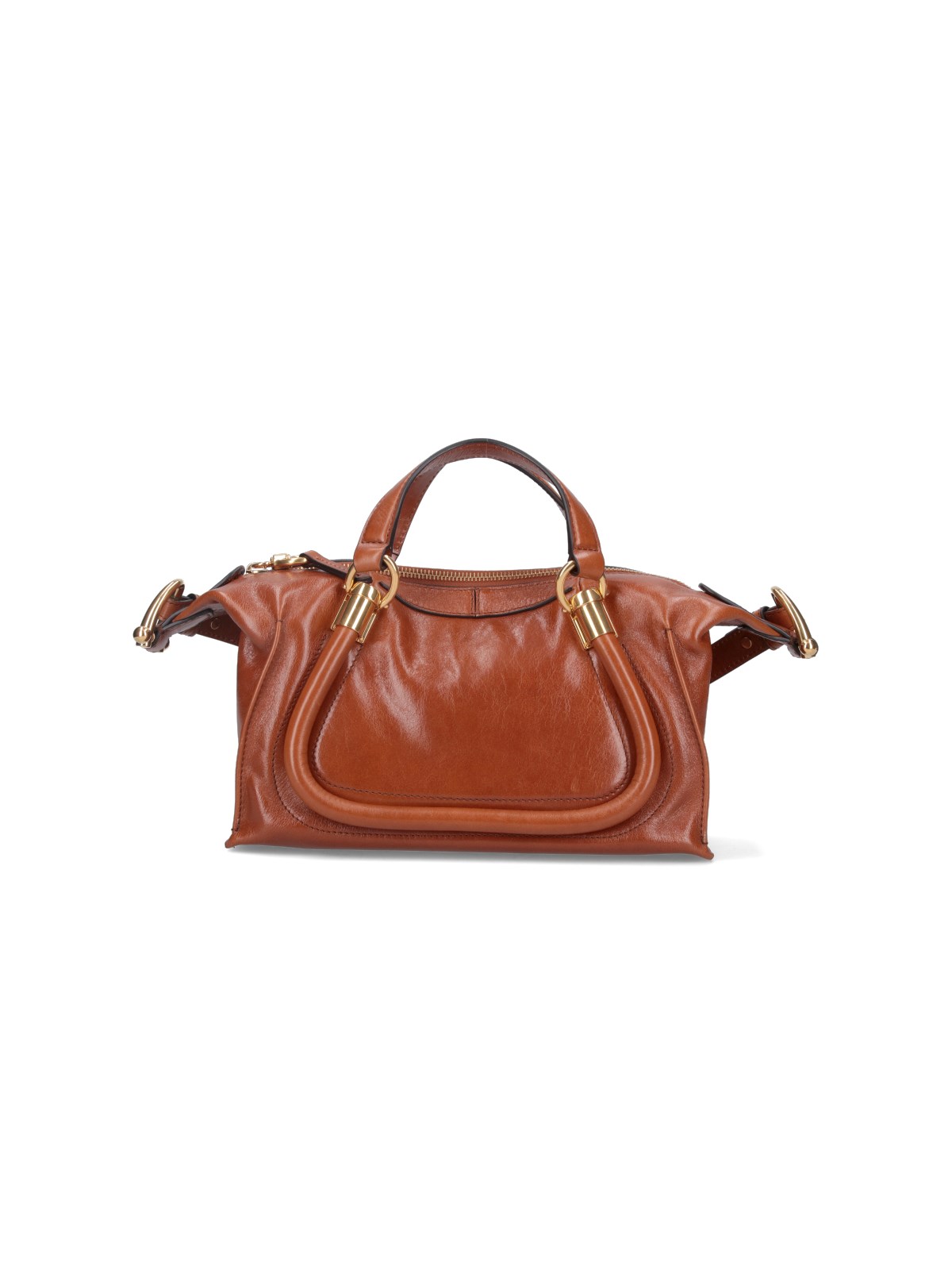 Shop Chloé 'paraty 24' Small Shoulder Bag In Brown