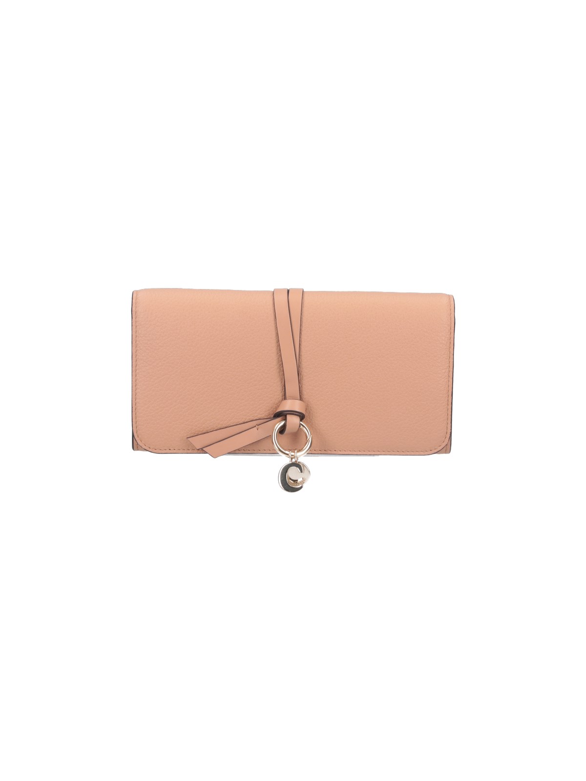 Shop Chloé 'alphabet' Flap Wallet In Pink