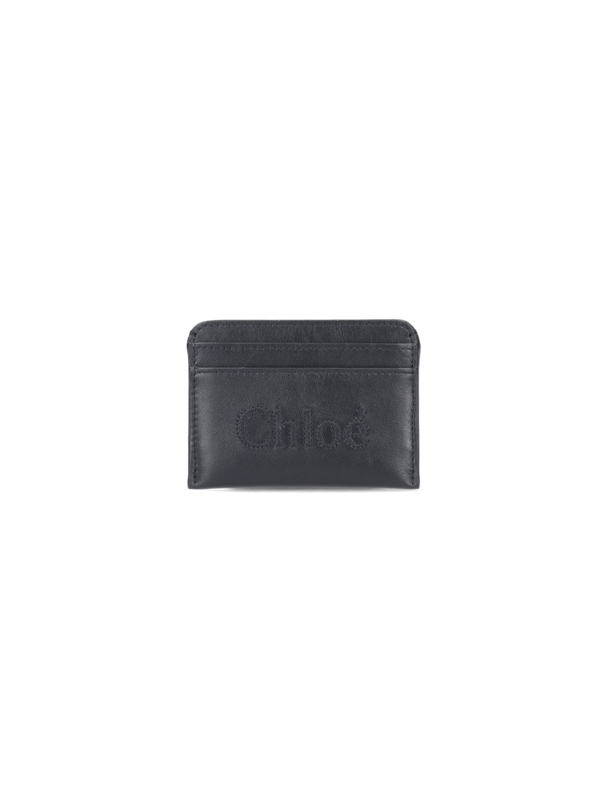 Shop Chloé 'sense' Card Holder In Black  